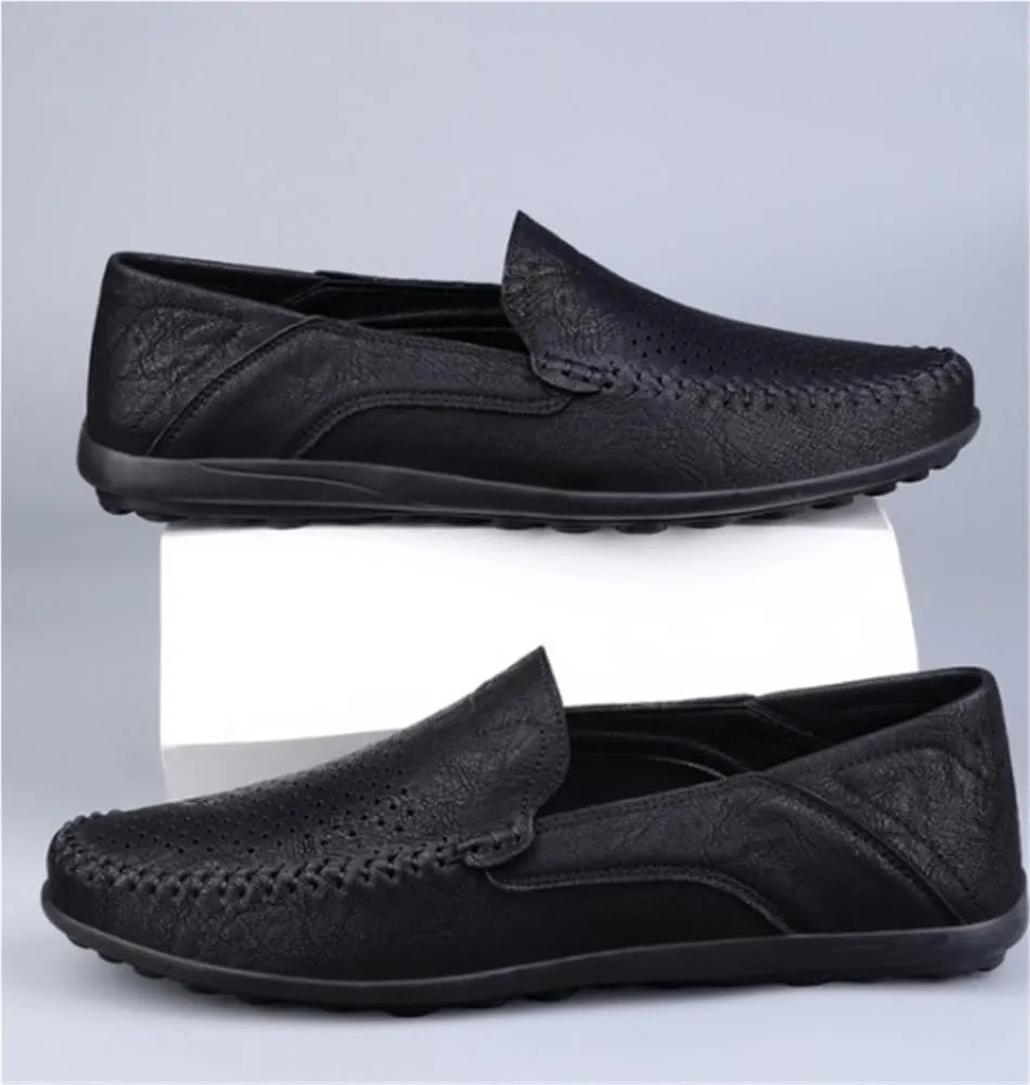 Anti-Slip Flexible Walking Casual Slip-on Mens Loafers Moccasins Shoes Lightweight Breathable Flat Heel
