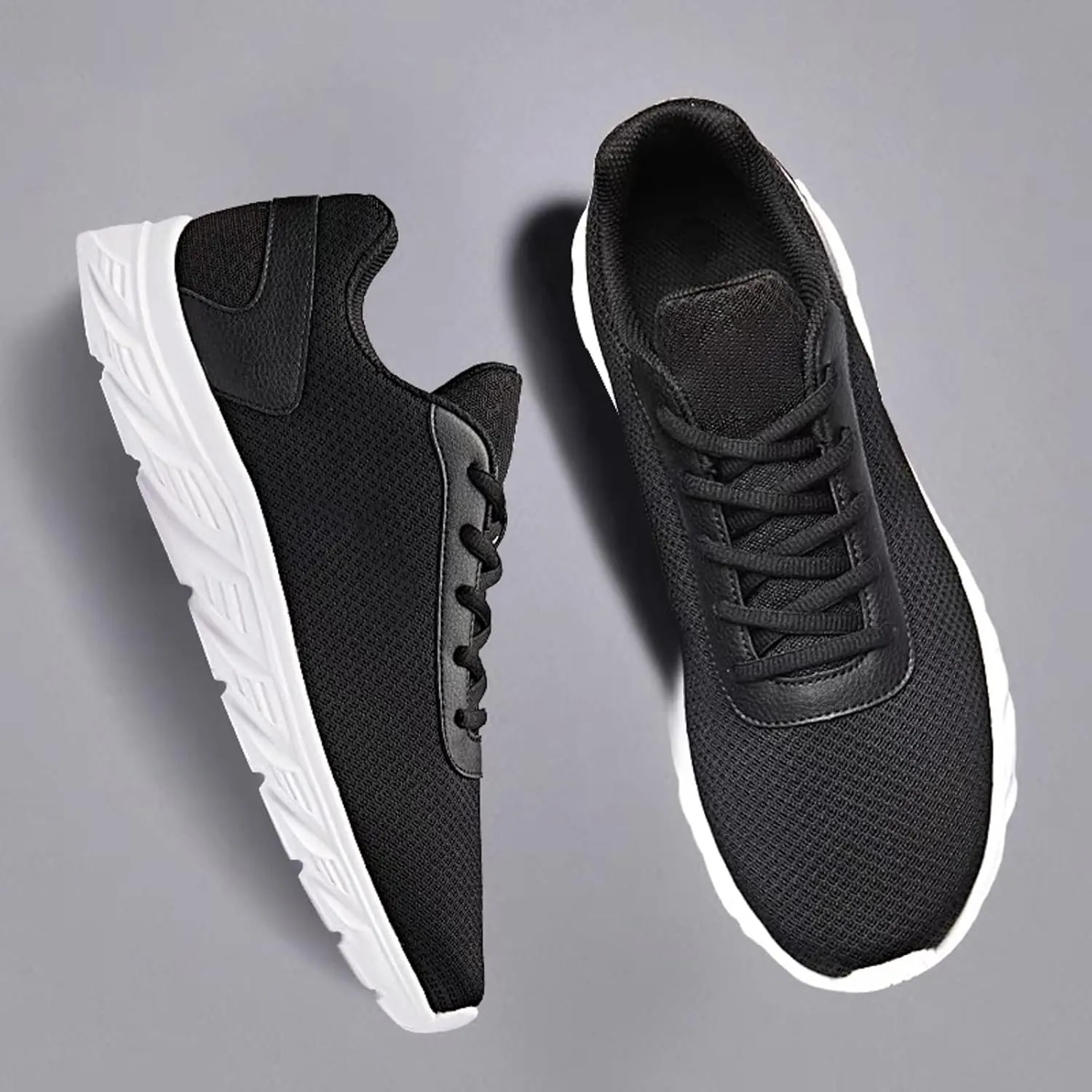 Arch Support Sports Shoes for Men Fashion Breathable Mesh Sports Shoes Comfortable Non Slip Sneaker for Men