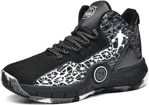 Basketball Shoes for Boys and Girls, Walking Running Shoes Breathable Comfortable Boys Sneakers for Little and Big Kids