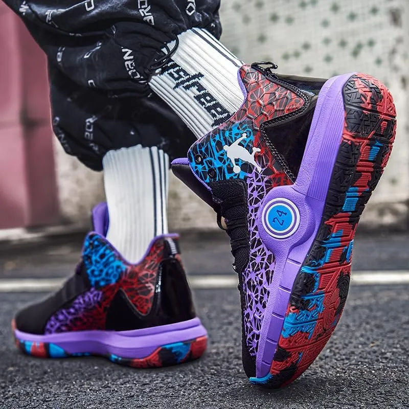 Basketball Shoes for Boys and Girls, Walking Running Shoes Breathable Comfortable Boys Sneakers for Little and Big Kids