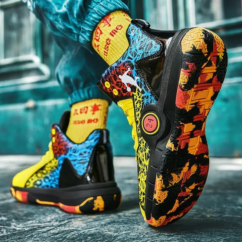 Basketball Shoes for Boys and Girls, Walking Running Shoes Breathable Comfortable Boys Sneakers for Little and Big Kids