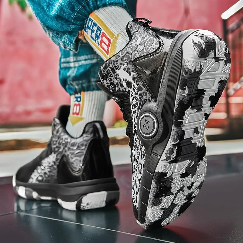 Basketball Shoes for Boys and Girls, Walking Running Shoes Breathable Comfortable Boys Sneakers for Little and Big Kids