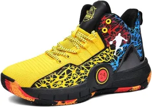 Basketball Shoes for Boys and Girls, Walking Running Shoes Breathable Comfortable Boys Sneakers for Little and Big Kids
