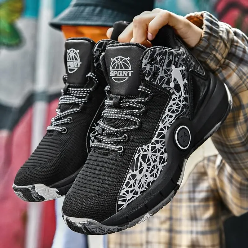 Basketball Shoes for Boys and Girls, Walking Running Shoes Breathable Comfortable Boys Sneakers for Little and Big Kids