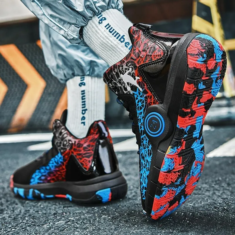 Basketball Shoes for Boys and Girls, Walking Running Shoes Breathable Comfortable Boys Sneakers for Little and Big Kids