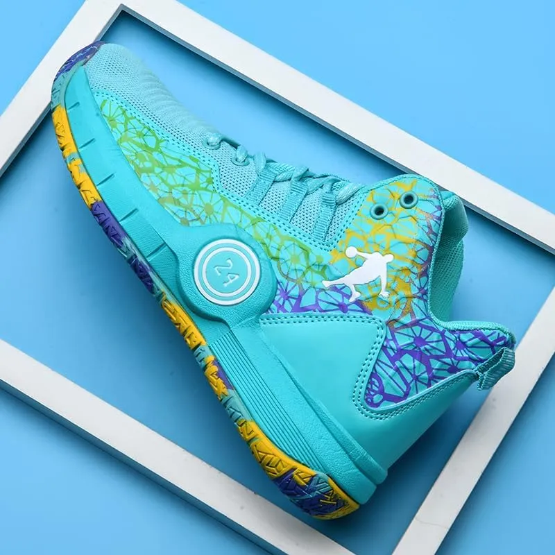 Basketball Shoes for Boys and Girls, Walking Running Shoes Breathable Comfortable Boys Sneakers for Little and Big Kids
