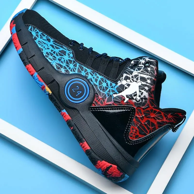 Basketball Shoes for Boys and Girls, Walking Running Shoes Breathable Comfortable Boys Sneakers for Little and Big Kids