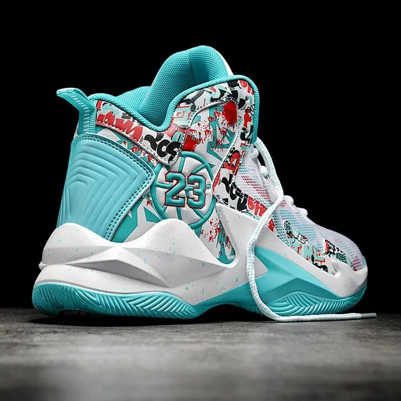 Basketball Shoes for Boys and Kids, Walking Running Shoes Breathable Comfortable Boys Sneakers for Little and Big Kids