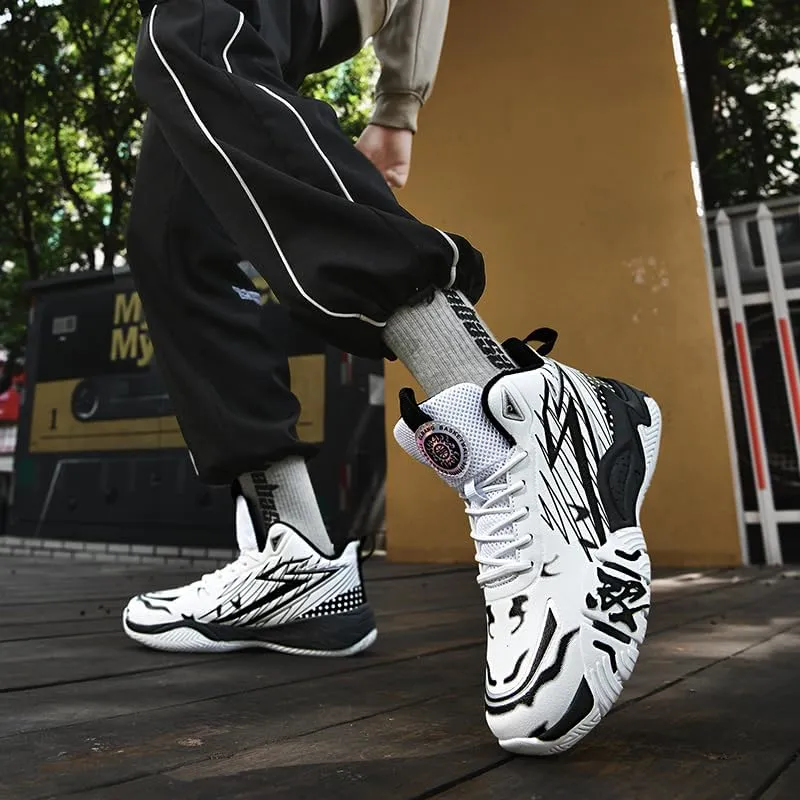 Basketball Shoes for Boys and Kids, Walking Running Shoes Breathable Comfortable Boys Sneakers for Little and Big Kids