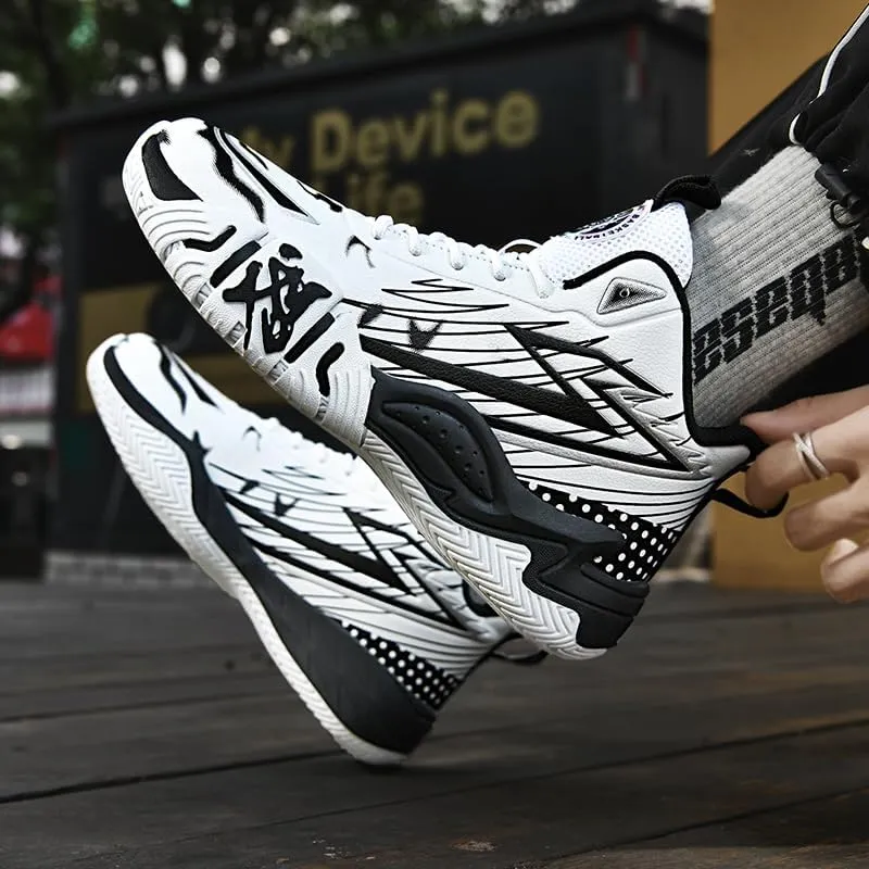 Basketball Shoes for Boys and Kids, Walking Running Shoes Breathable Comfortable Boys Sneakers for Little and Big Kids