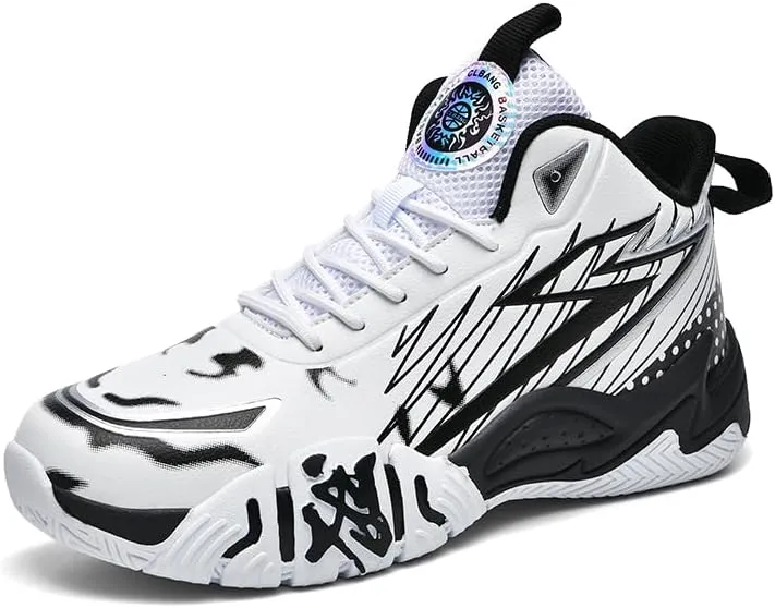 Basketball Shoes for Boys and Kids, Walking Running Shoes Breathable Comfortable Boys Sneakers for Little and Big Kids