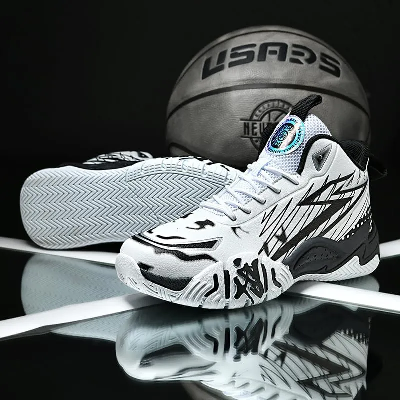 Basketball Shoes for Boys and Kids, Walking Running Shoes Breathable Comfortable Boys Sneakers for Little and Big Kids