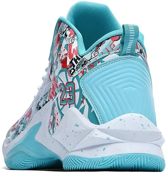 Basketball Shoes for Boys and Kids, Walking Running Shoes Breathable Comfortable Boys Sneakers for Little and Big Kids