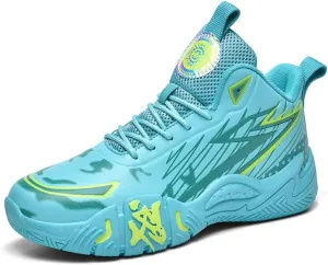 Basketball Shoes for Boys and Kids, Walking Running Shoes Breathable Comfortable Boys Sneakers for Little and Big Kids