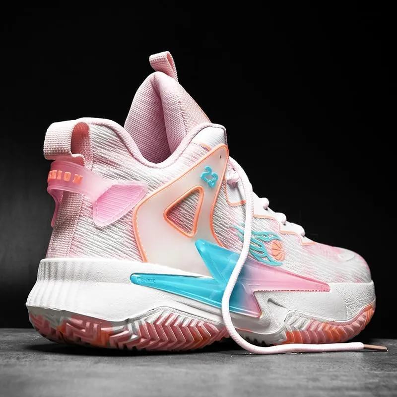 Basketball Shoes for Womens and Mens, Breathable Non Slip Outdoor Casual Unisex-Adult Fashion Sneakers