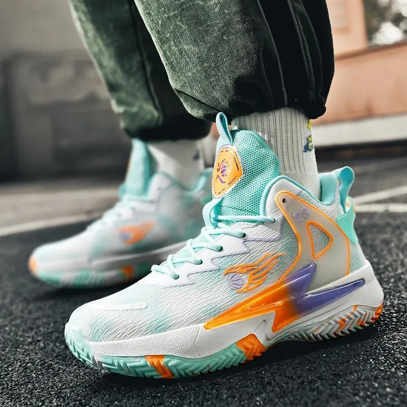 Basketball Shoes for Womens and Mens, Breathable Non Slip Outdoor Casual Unisex-Adult Fashion Sneakers
