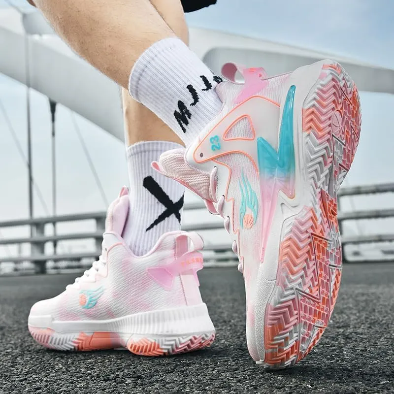 Basketball Shoes for Womens and Mens, Breathable Non Slip Outdoor Casual Unisex-Adult Fashion Sneakers
