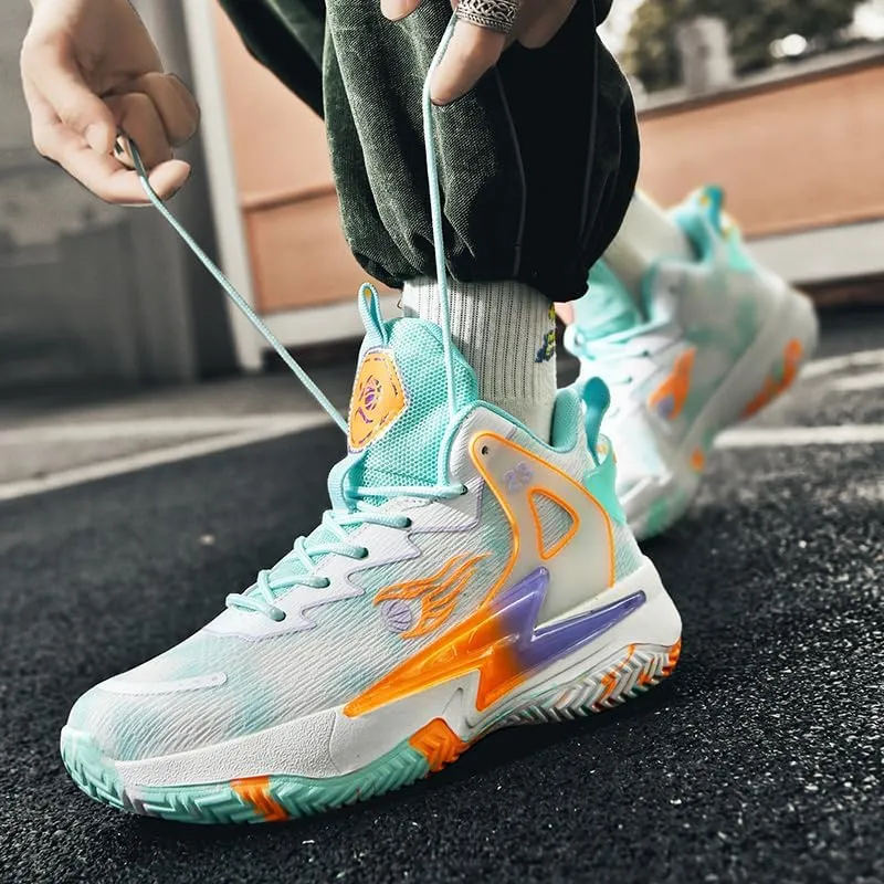 Basketball Shoes for Womens and Mens, Breathable Non Slip Outdoor Casual Unisex-Adult Fashion Sneakers