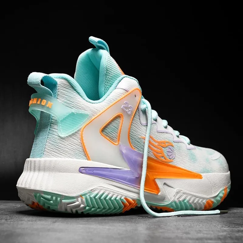 Basketball Shoes for Womens and Mens, Breathable Non Slip Outdoor Casual Unisex-Adult Fashion Sneakers