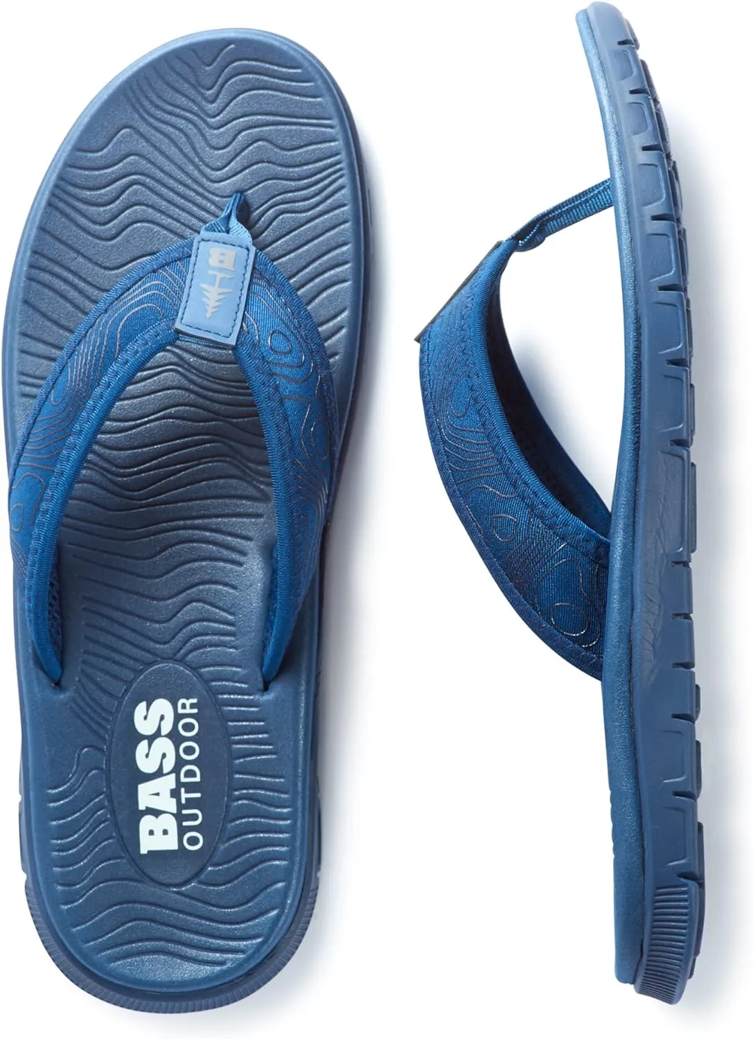 BASS OUTDOOR Men's Topo Thong Everyday Outdoor Sandal Boat Shoe