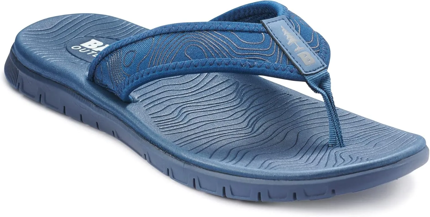 BASS OUTDOOR Men's Topo Thong Everyday Outdoor Sandal Boat Shoe