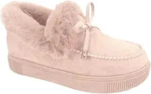 Booties For Women 2024 Winter Snow Boots Slip on Warm Comfortable Outdoor Fur Lined Ankle Booties Loafers Shoes