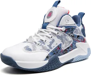 Boys Basketball Shoes Breathable Indoor Athletic Shoes Youth Outdoor Comfortable Basketball Shoes for Girls