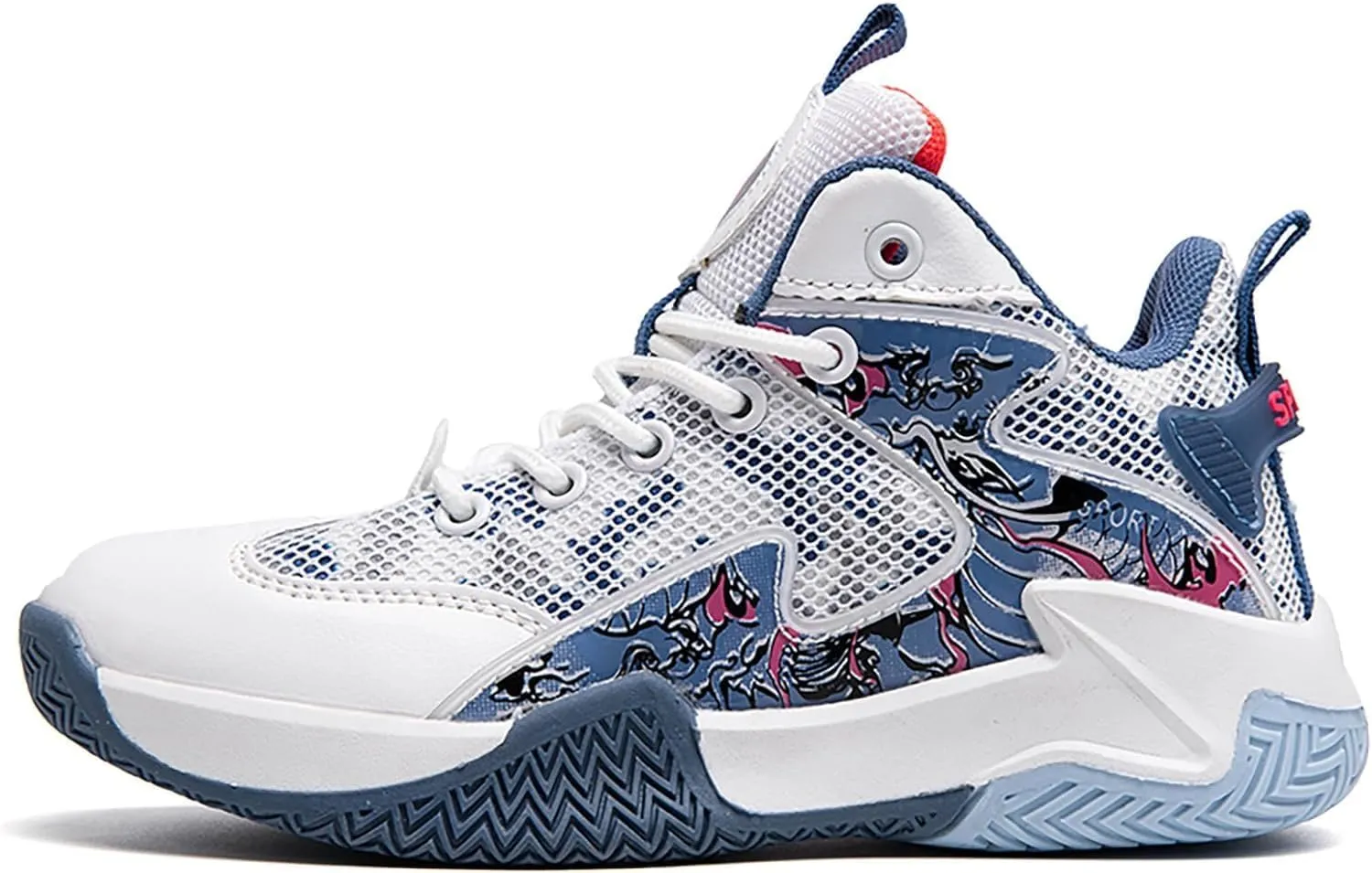 Boys Basketball Shoes Breathable Indoor Athletic Shoes Youth Outdoor Comfortable Basketball Shoes for Girls