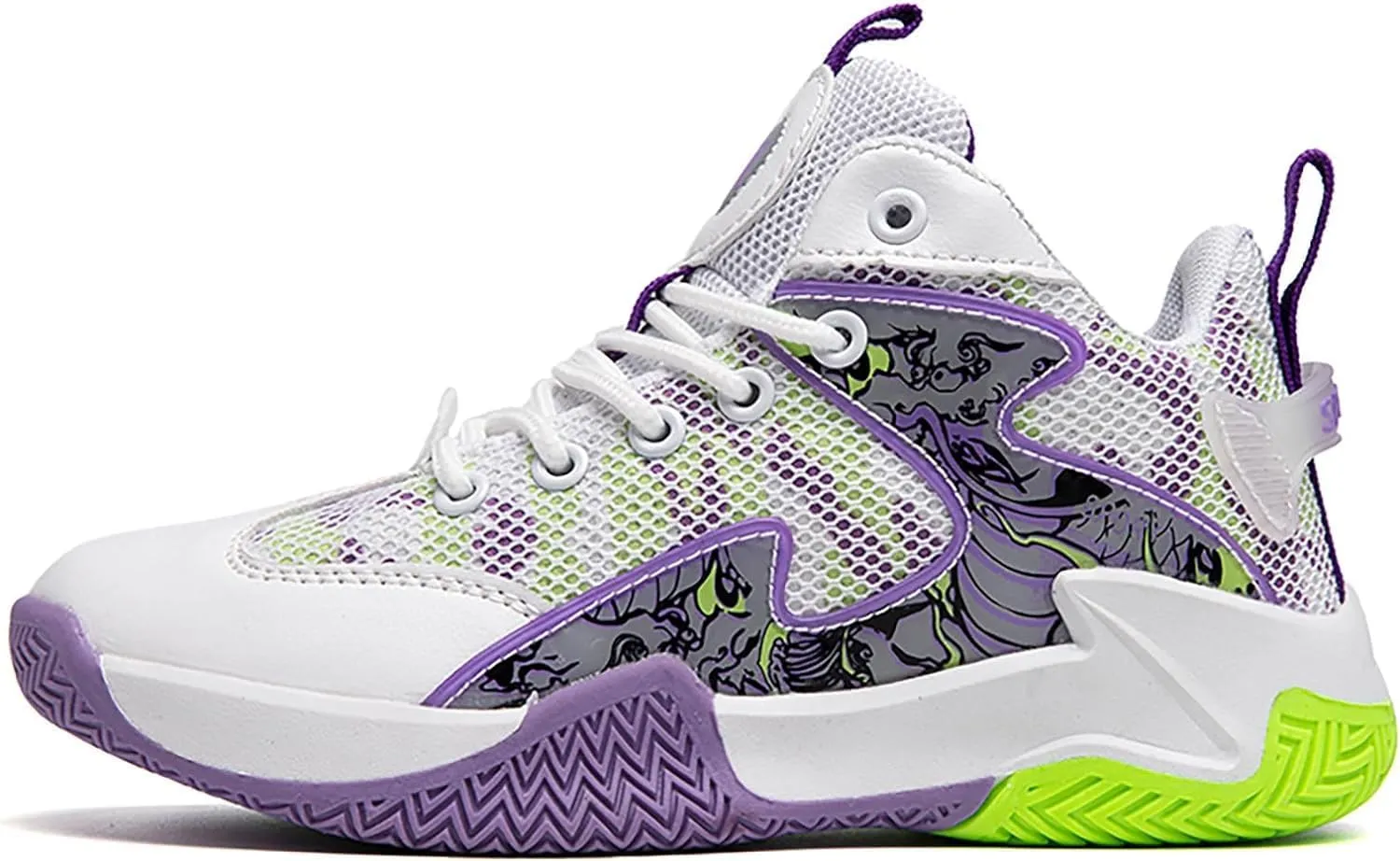 Boys Basketball Shoes Breathable Indoor Athletic Shoes Youth Outdoor Comfortable Basketball Shoes for Girls