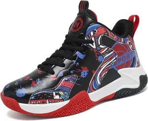 Boys Basketball Shoes Kids Basketball Sneakers Breathable Tennis Shoes for Boys Girls