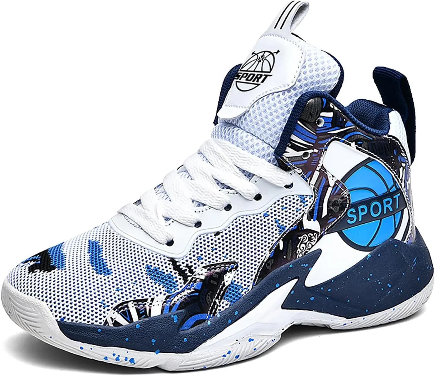 Boys Basketball Shoes Kids Basketball Sneakers Breathable Tennis Shoes for Boys Girls