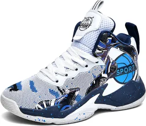 Boys Basketball Shoes Kids Basketball Sneakers Breathable Tennis Shoes for Boys Girls