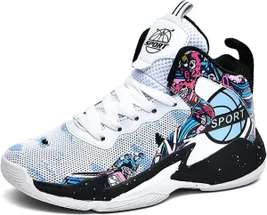 Boys Basketball Shoes Kids Basketball Sneakers Breathable Tennis Shoes for Boys Girls