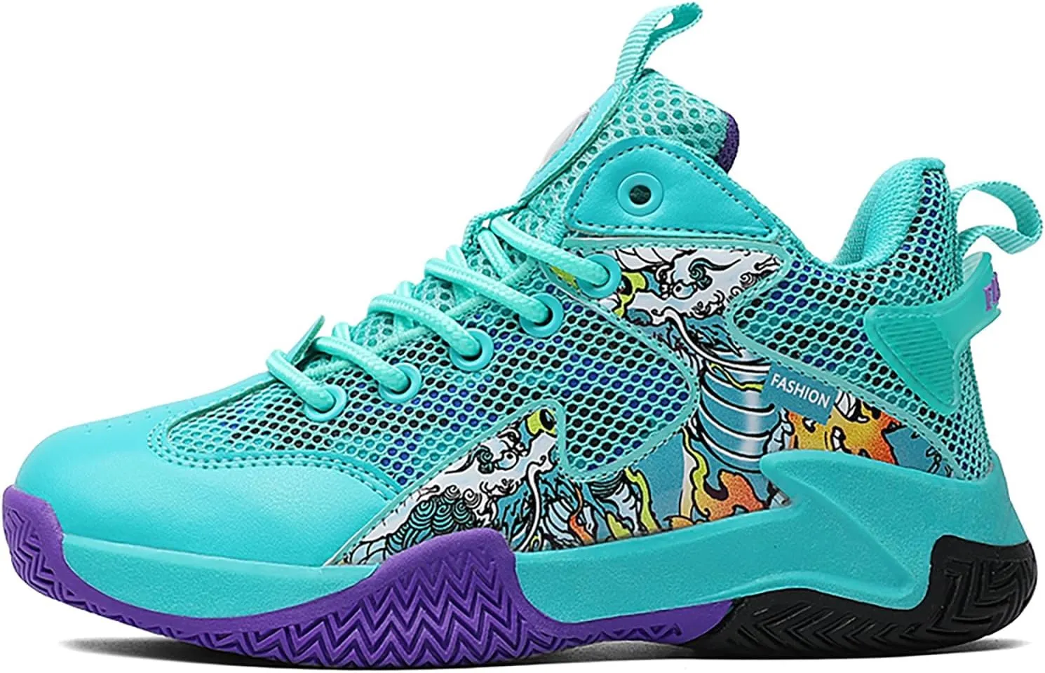 Boys Basketball Shoes Kids Basketball Sneakers Breathable Tennis Shoes for Boys Girls