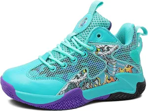 Boys Basketball Shoes Kids Basketball Sneakers Breathable Tennis Shoes for Boys Girls