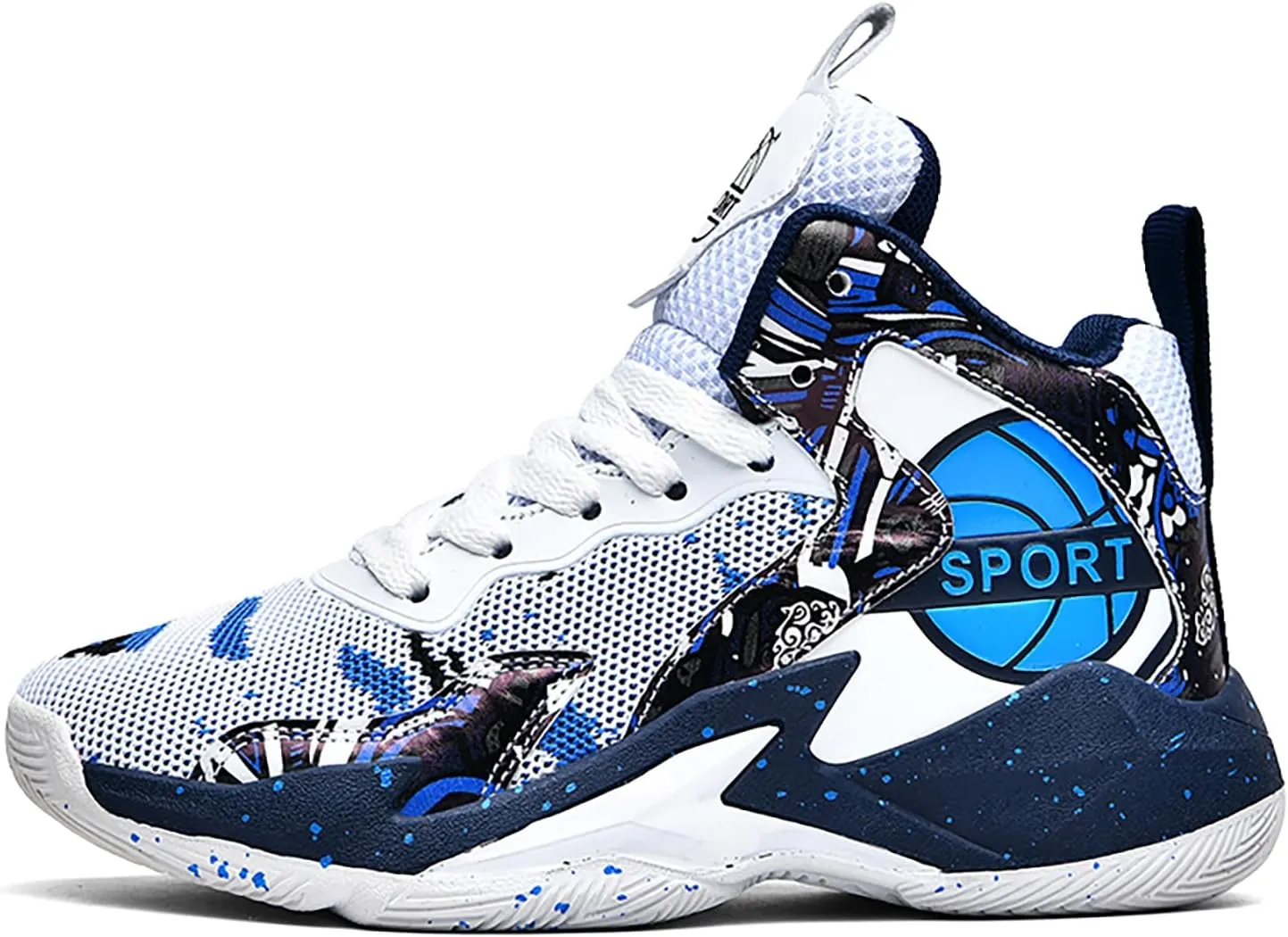 Boys Basketball Shoes Kids Basketball Sneakers Breathable Tennis Shoes for Boys Girls