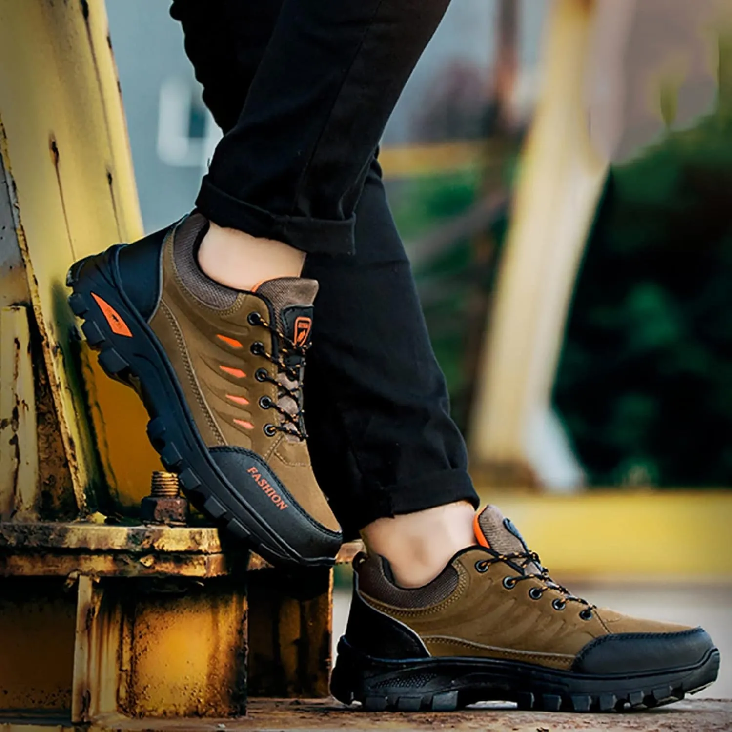 Breathable Dress Sneaker Hiking Shoes for Men Walking Shoes Fashion Casual Loafers Breathable Hiking