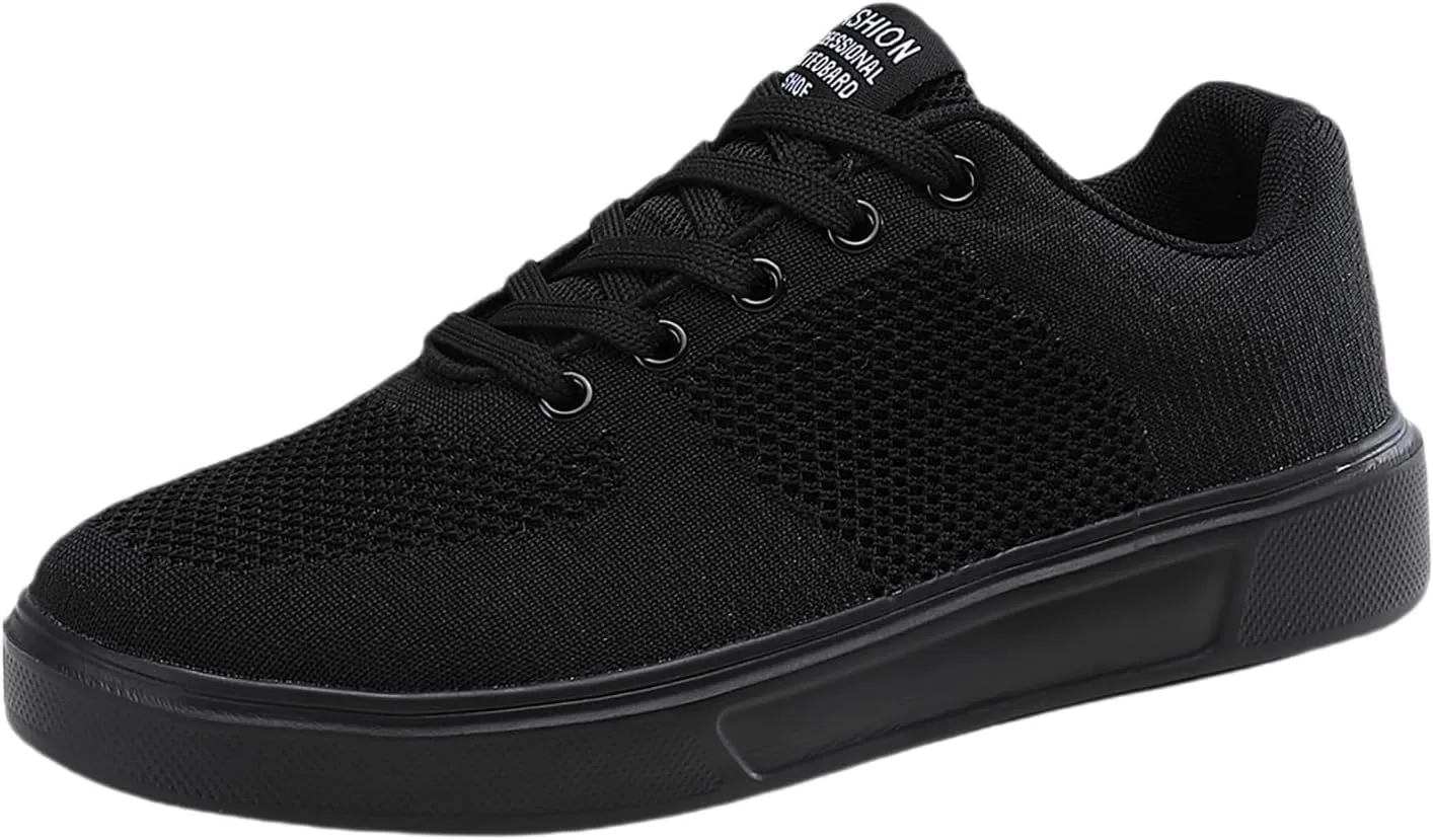 Breathable Dress Sneaker Leisure Couple Men Women Four Seasons Mesh Non Slip Flat Round Toe Breathable Lace Up Lazy