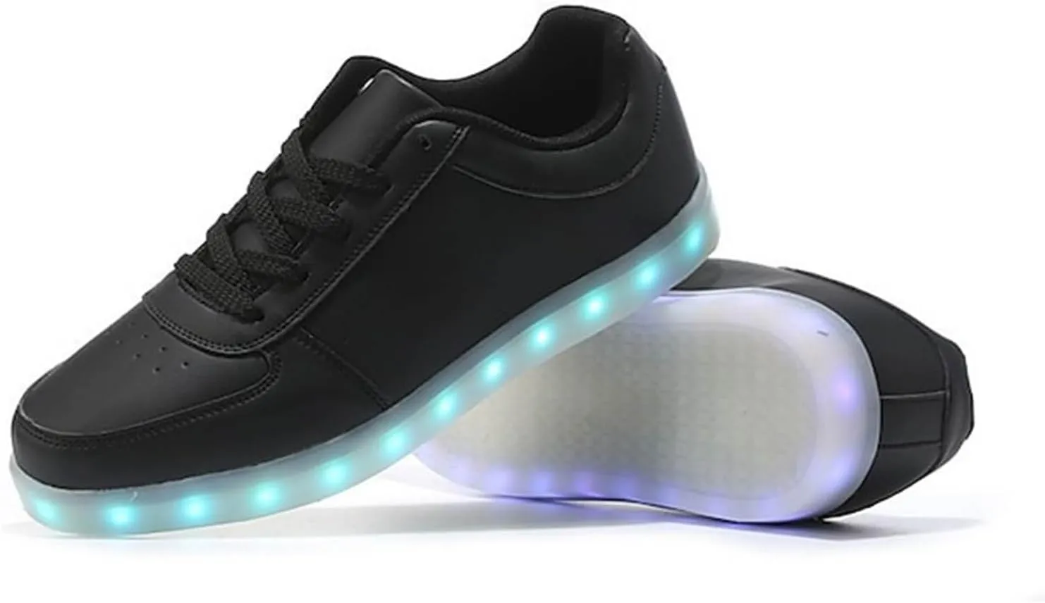 Breathable Dress Sneaker Student Shoes Thick Soled Sports Shoes Fashionable Light USB Rechargeable Skate Sports