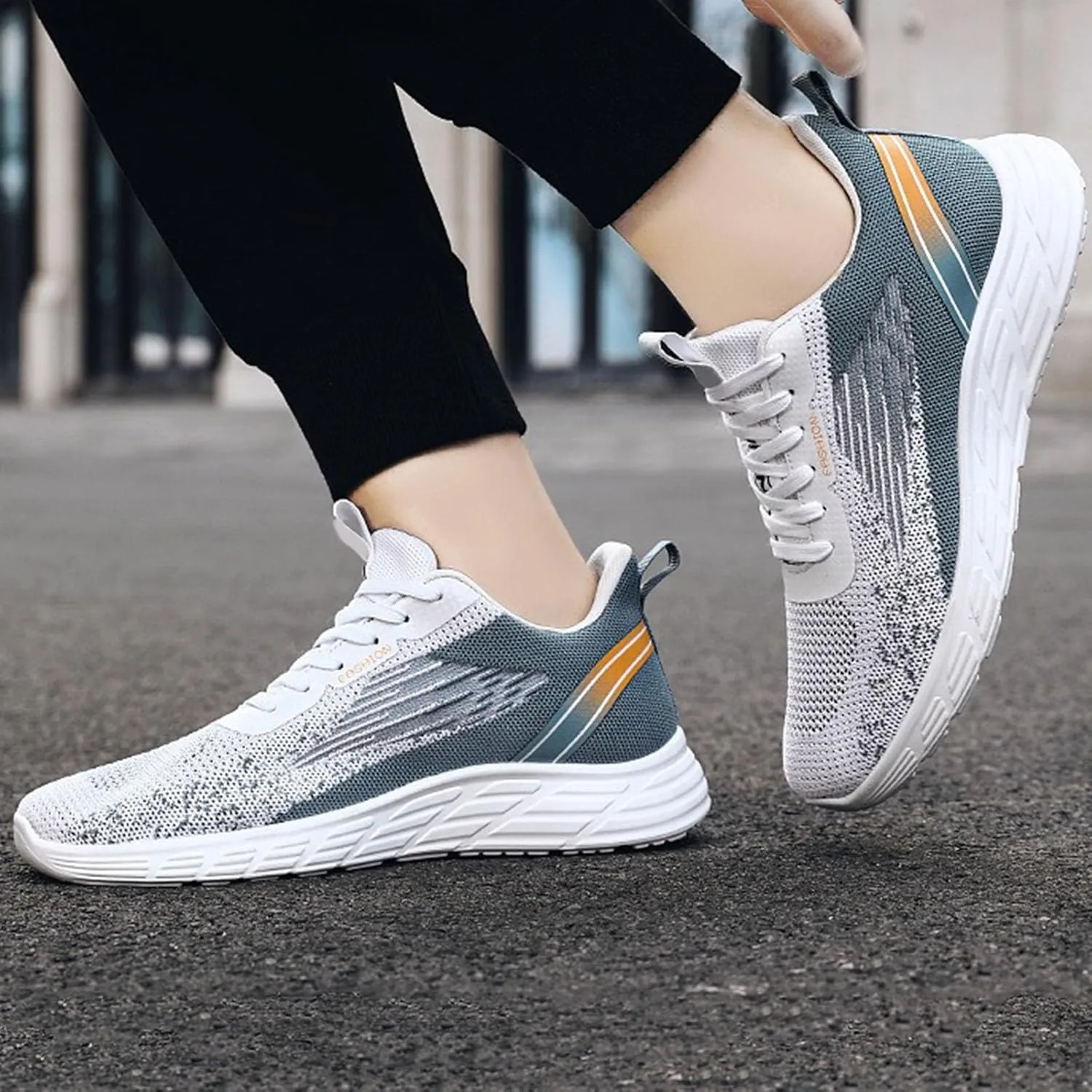 Breathable Slip On Shoes for Men Comfortable Breathable Lightweight Tennis Shoe Business Casual Versatile Shoes