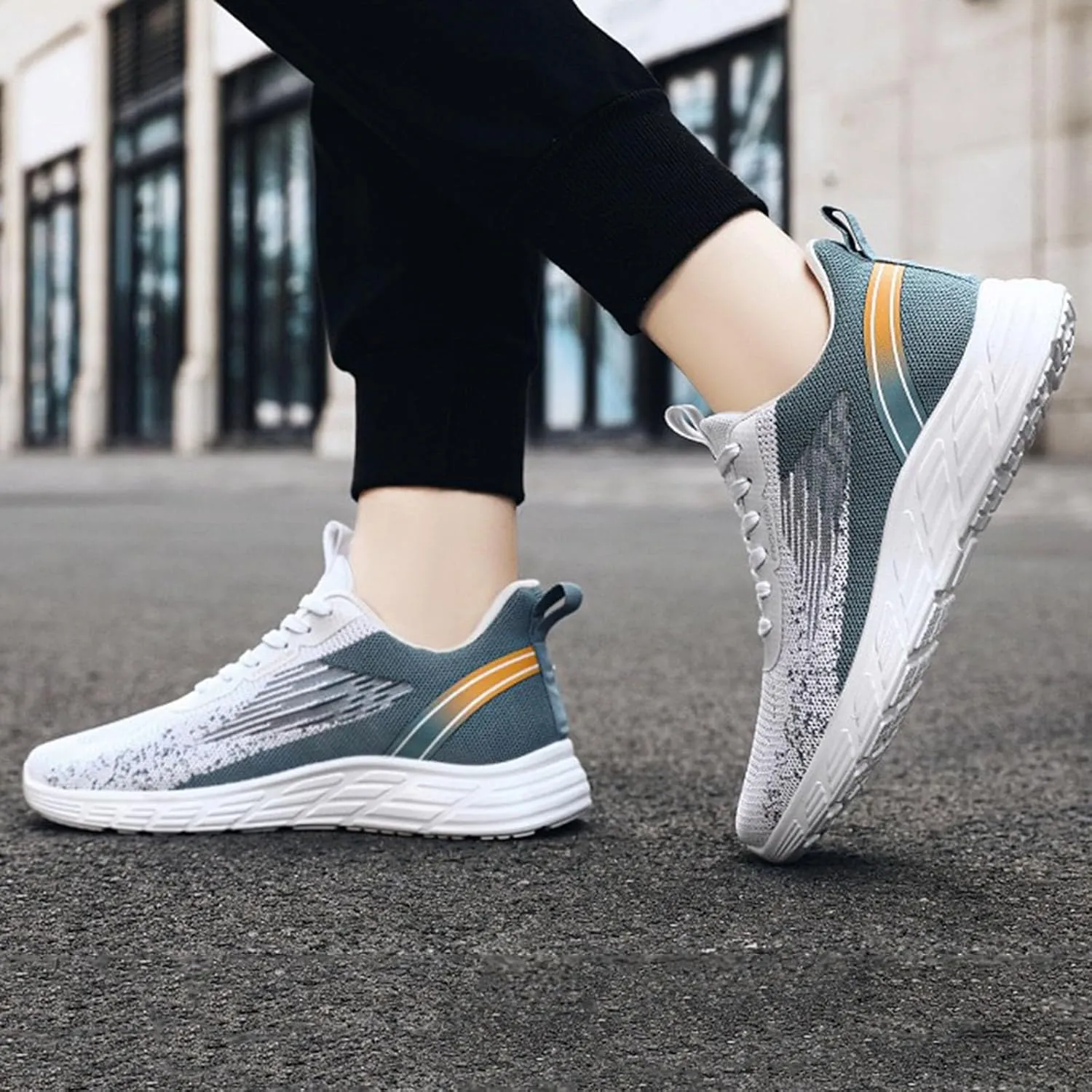 Breathable Slip On Shoes for Men Comfortable Breathable Lightweight Tennis Shoe Business Casual Versatile Shoes