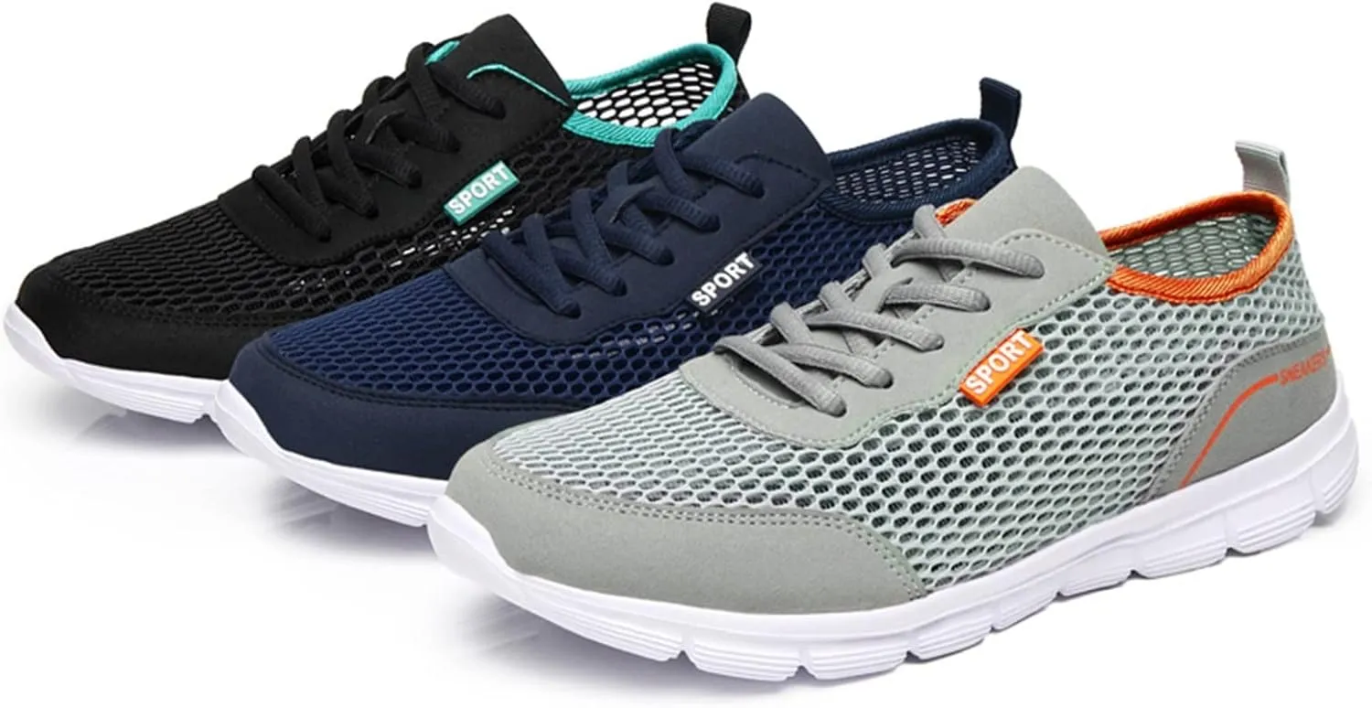 Breathable Walking Shoes for Men Casual Sneaker Mesh Breathable Walking Shoe Men's Sport Breathable Mesh Shoes