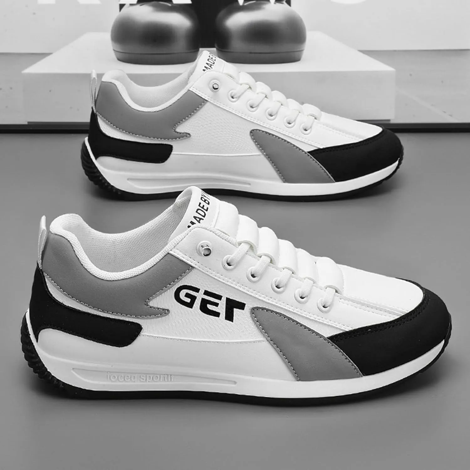 Casual Dress Shoes Sports Shoes Spring New Foreign Trade Men's Lace Up Running Fashion