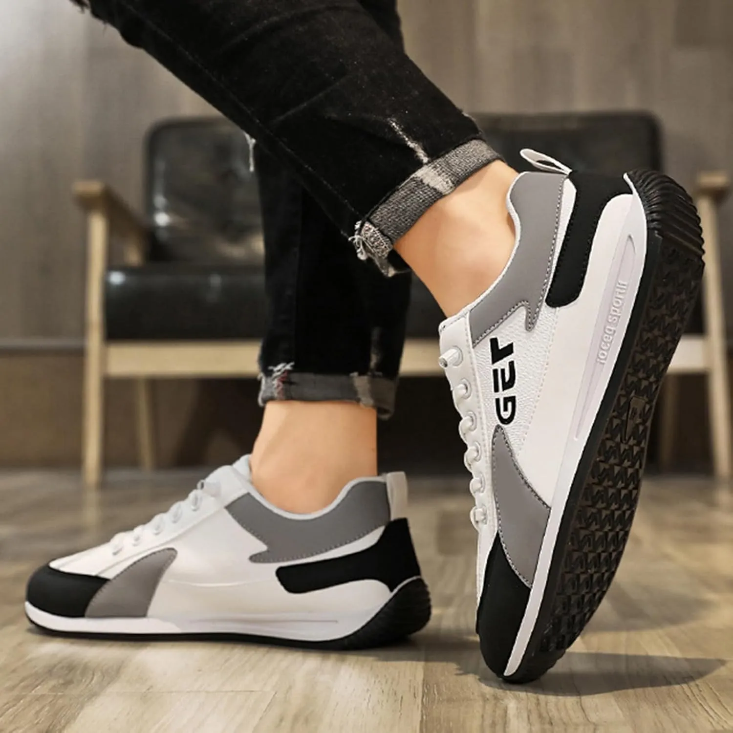 Casual Dress Shoes Sports Shoes Spring New Foreign Trade Men's Lace Up Running Fashion
