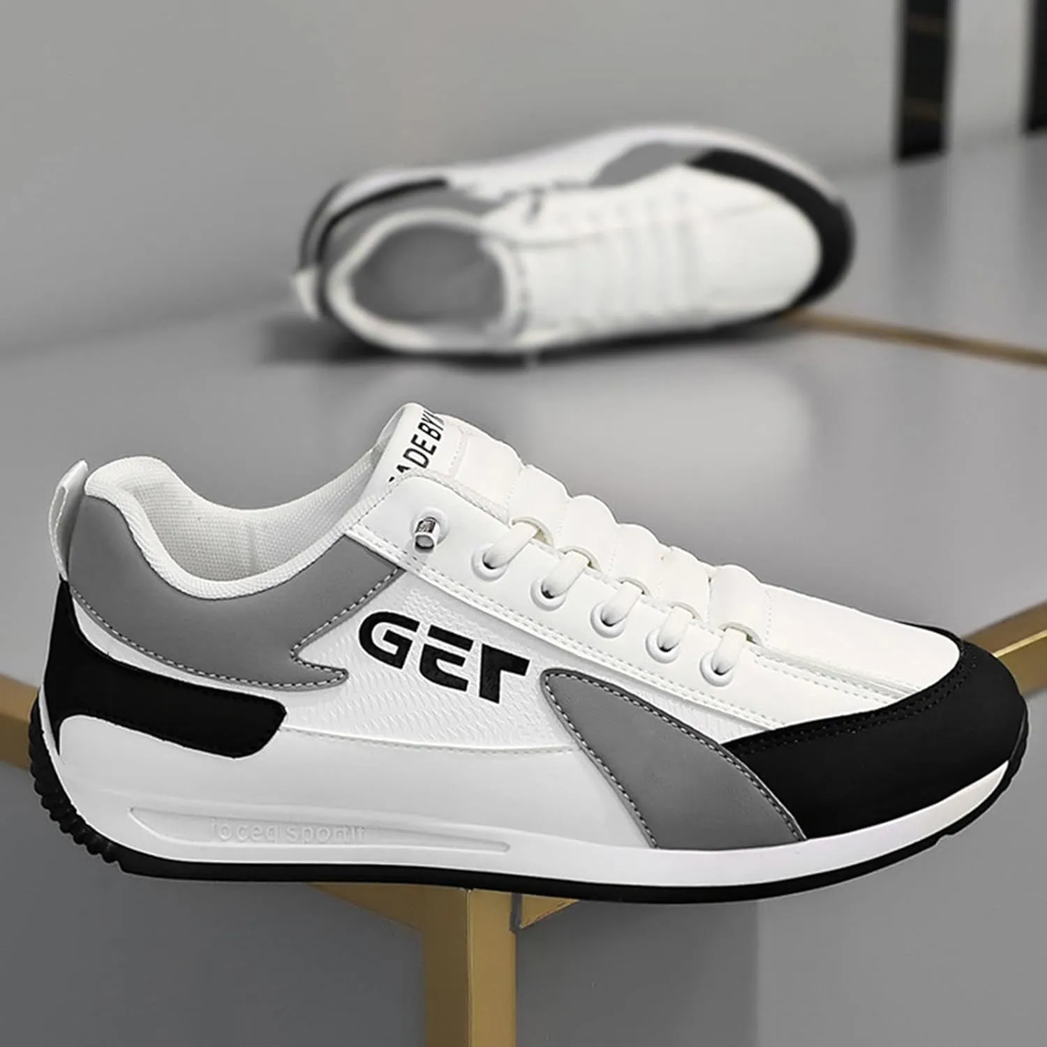 Casual Dress Shoes Sports Shoes Spring New Foreign Trade Men's Lace Up Running Fashion