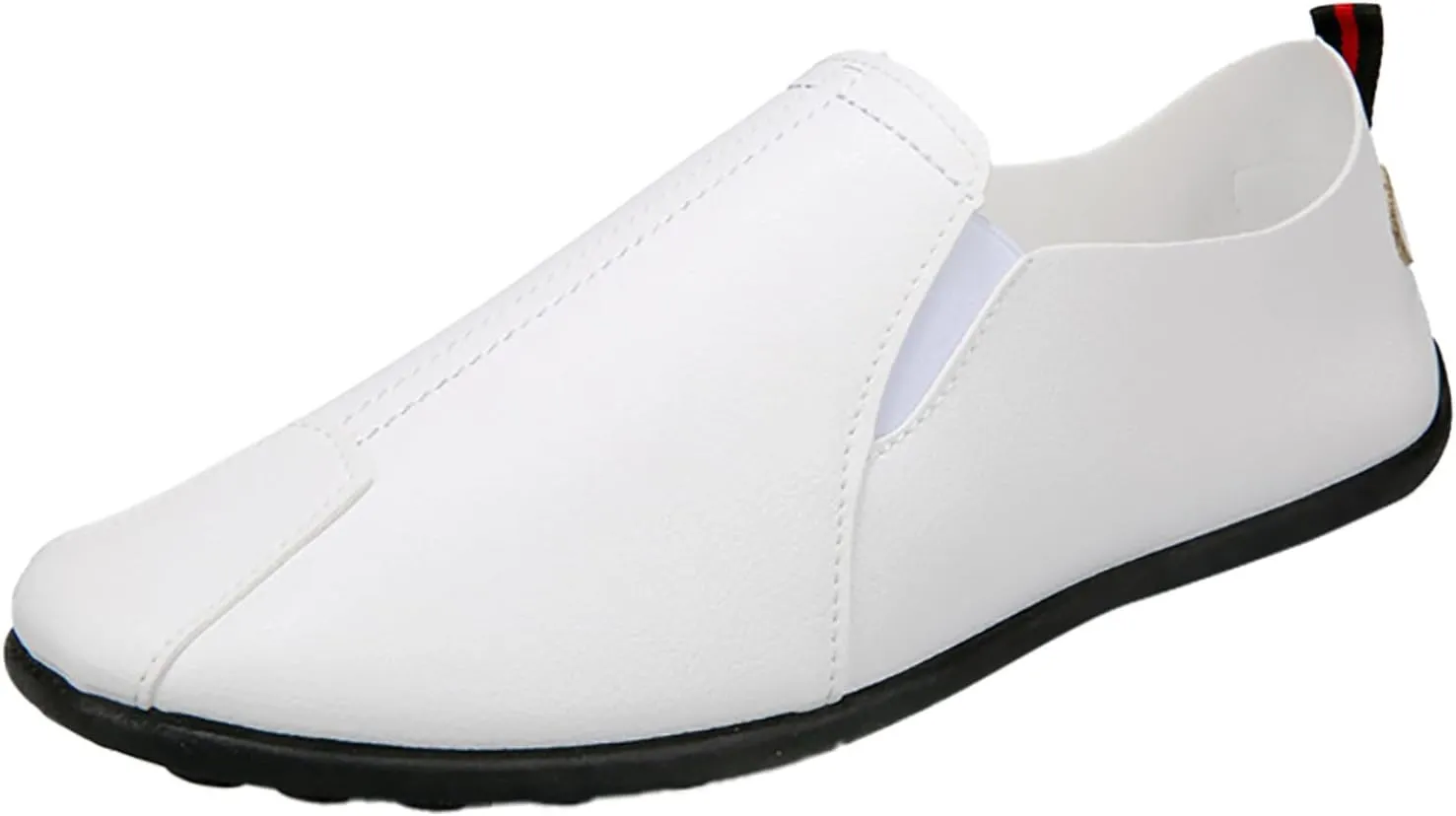 Casual Shoes for Men Leisure Men's Four Seasons Non Slip Flat Round Toe Breathable Slip On Lazy Leisure Shoes