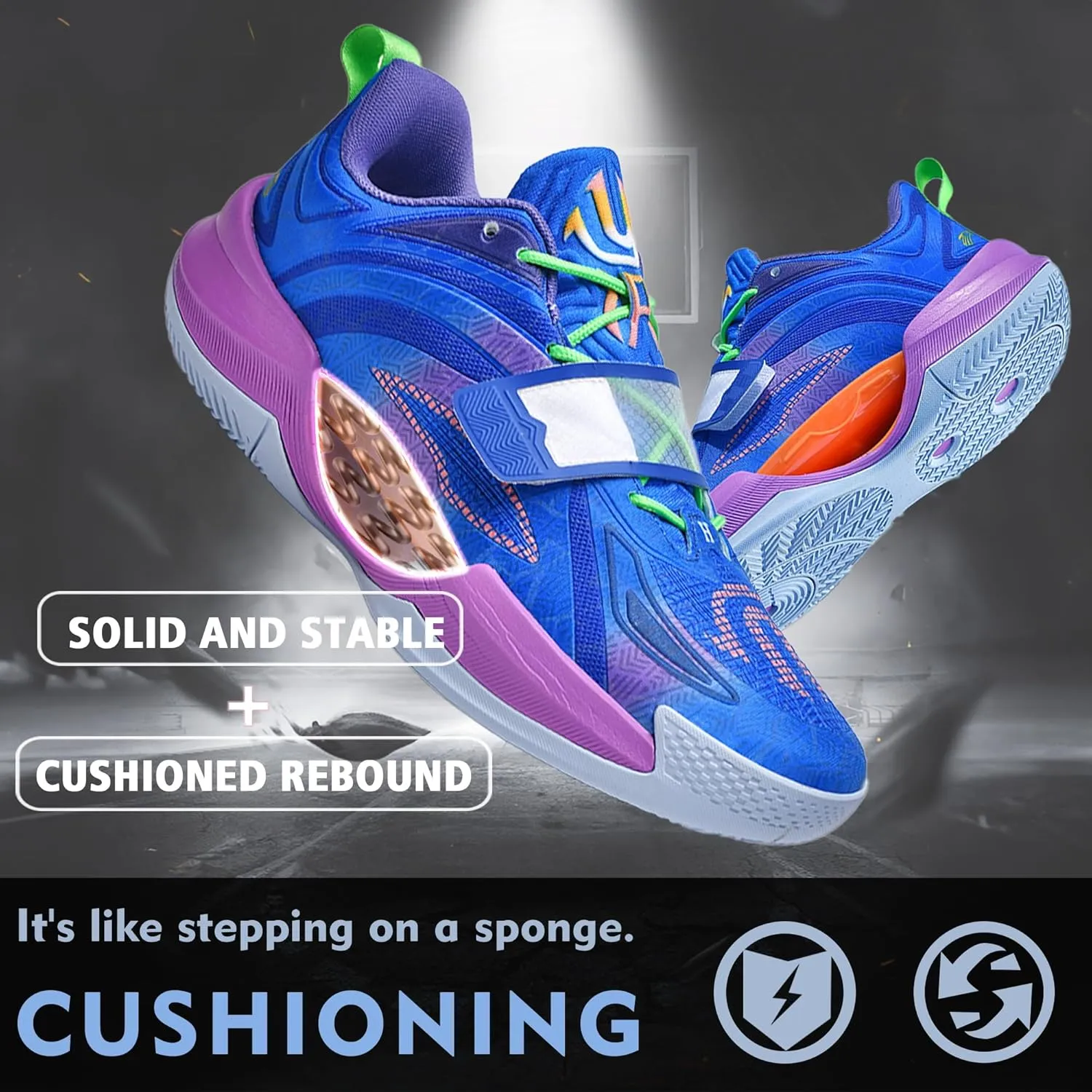 CJSPORX Men Women Basketball Shoes Breathable Non Slip Outdoor Fashion Sneakers