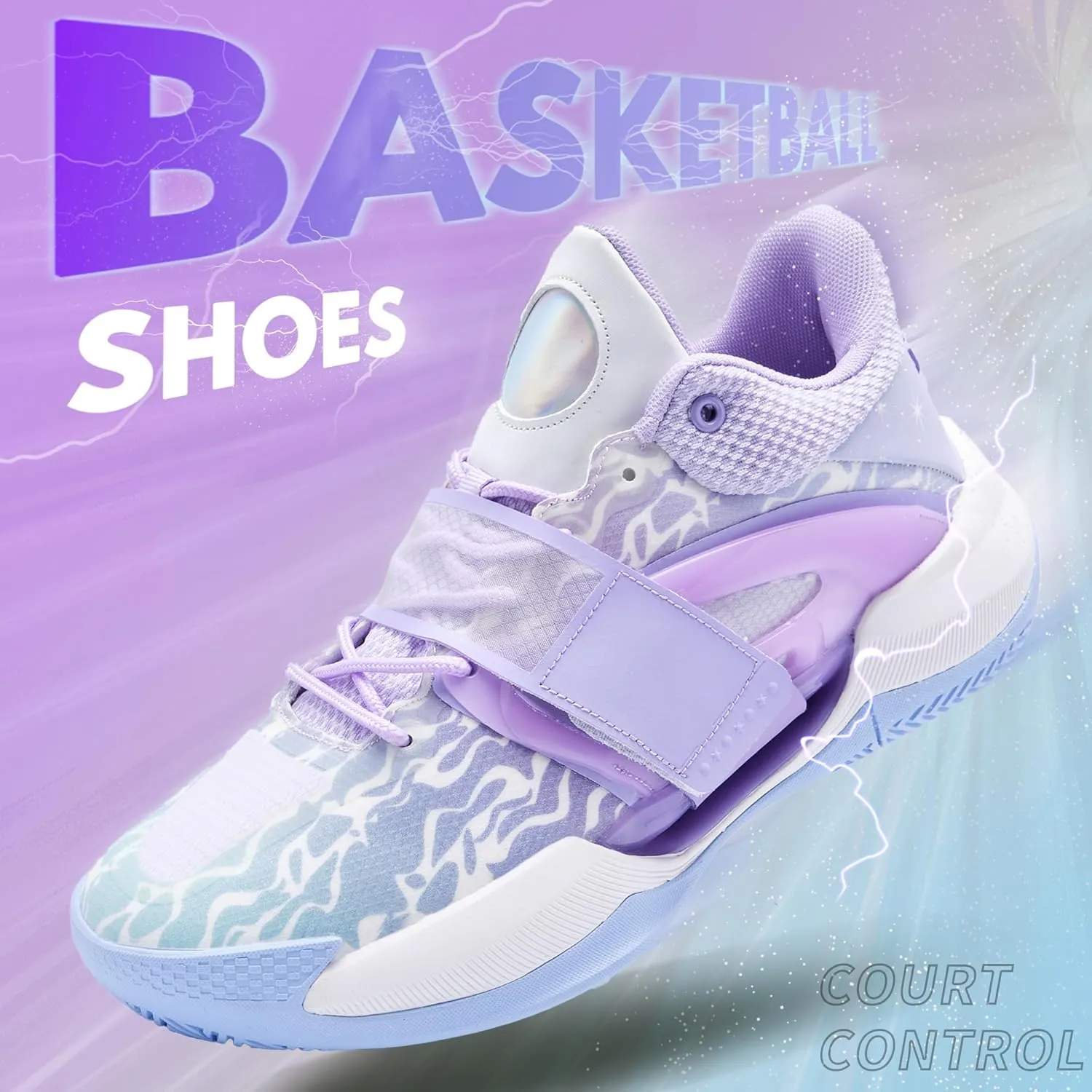 CJSPORX Men Women Basketball Shoes Breathable Non Slip Outdoor Fashion Sneakers