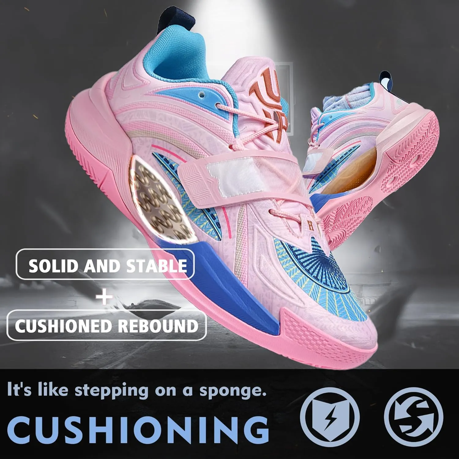 CJSPORX Men Women Basketball Shoes Breathable Non Slip Outdoor Fashion Sneakers