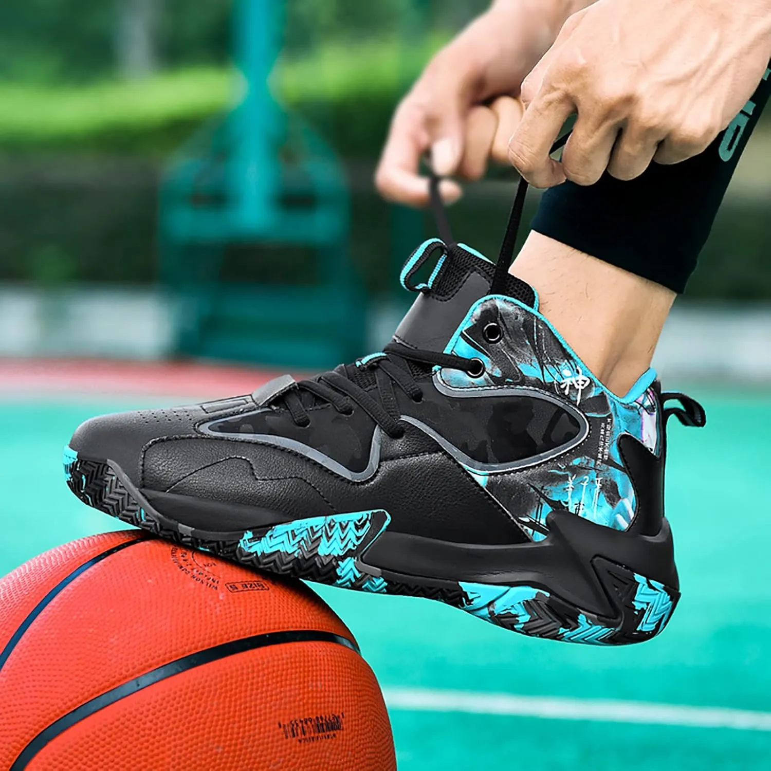CJSPORX Mens Basketball Shoes Breathable Non Slip Running Fashion Sneakers